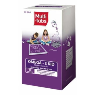 MULTI-TABS OMEGA-3 KID O SMAKU OWOCOWYM 30 KAPS.
