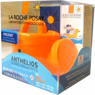 LA ROCHE ANTHELIOS DERMO-PEDIATRICS MLECZKO SPF 50+ 100 ML DO CIAŁA DLA DZIECI + KONEWKA NA PLAŻĘ DLA TWOJEGO DZIECKA W PREZENCIE A DLA MAMY TORBA PLAŻOWA W PRZEZENCIE!!!