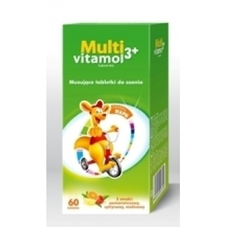 MULTIVITAMOL 3+, 60 TABLETEK DO SSANIA
