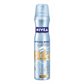 NIVEA HAIR CARE GOLD EXPLOSION LAKIER DO WŁOSÓW BLOND I Z PASEMKAMI