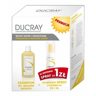DUCRAY NUTRICERAT SZAMPON + SPRAY DO WŁOSÓW SUCHYCH W ZESTAWIE