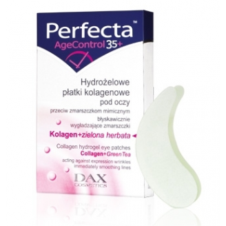 DAX COSMETICS PERFECTA AGE CONTROL 35+ HYDROŻELOWE PŁATKI KOLAGENOWE POD OCZY (SASZETKA)