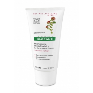 KLORANE SZAMPON PRZECIWŁUPIEŻOWY NA BAZIE WYCIĄGU Z CZERWONEGO TYMIANKU Z HISZPANII 150 ML