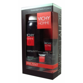 VICHY HOMME PIANKA OCZYSZCZAJĄCA DO GOLENIA + MINIPRODUKTY W ZESTAWIE
