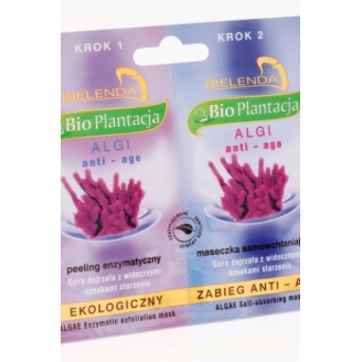 BIELENDA BIO PLANTACJA ALGI - EKOLOGICZNY ZABIEG ANTI-AGE SASZETKI 2x5 ML