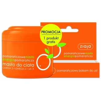 ZIAJA MASŁO POMARAŃCZOWE - MASŁO DO CIAŁA + BALSAM DO UST GRATIS!