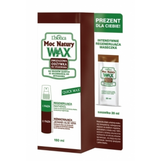 QUICK WAX MOC NATURY DWUFAZOWA ODŻYWKA BEZ SPŁUKIWANIA DO WŁOSÓW SŁABYCH/WYPADAJĄCYCH
