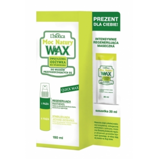 QUICK WAX MOC NATURY DWUFAZOWA ODŻYWKA BEZ SPŁUKIWANIA DO WŁOSÓW PRZETŁUSZCZAJĄC