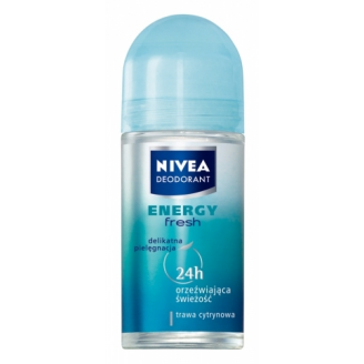 NIVEA DEO - DEZODORANT W KULCE (ROLL-ON) ENERGY FRESH DLA KOBIET 50 ML