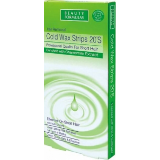 BEAUTY FORMULAS - PLASTRY DO DEPILACJI WŁOSÓW KRÓTKICH COOL WAX
