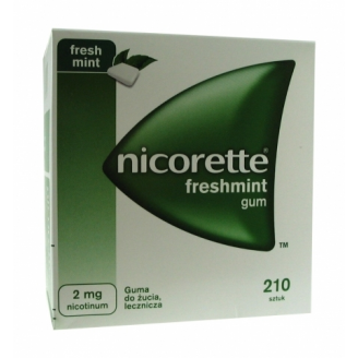 NICORETTE FRESHMINT 2 MG, GUMA DO ŻUCIA 210 SZTUK