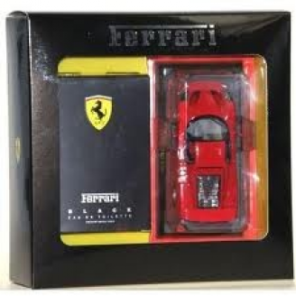 FERRERI BLACK ZESTAW WODA TOALETOWA 75ML + MODEL FERRARI F50 1:43