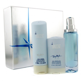 ANGEL INNOCENT ZESTAW WODA PERFUMOWANA SPRAY 50ML + ŻEL POD PRYSZNIC 25ML + MLECZKO DO CIAŁA 100ML