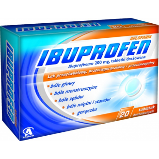 IBUPROFEN AFLOFARM 20 TABLETEK DRAŻOWANYCH