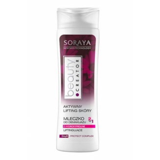 SORAYA BEAUTY CREATOR AKTYWNY LIFTING SKÓRY - LIFTINGUJĄCE MLECZKO DO DEMAKIJAŻU 2W1