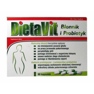 DIETAVIT BŁONNIK I PROBIOTYK 60 KAPSUŁEK