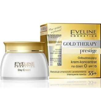 EVELINE GOLD THERAPY PRESTIGE - ODBUDOWUJĄCY KREM-KONCENTRAT NA DZIEŃ SPF15