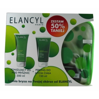 ELANCYL ŻEL POD PRYSZNIC + PEELING + KOSMETYCZKA