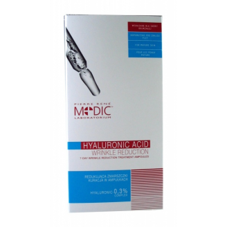 PIERRE RENE HYALURONIC ACID  - REDUKUJĄCA ZMARSZCZKI KURACJA W AMPUŁKACH, 7 AMPUŁEK