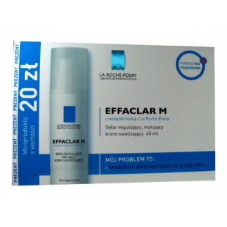 LA ROCHE EFFACLAR M MATUJĄCY  KREM NAWILŻAJĄCY 40 ML + MINIPRODUKTY !
