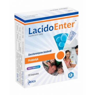 LACIDOENTER, PROBIOTYK, 20 KAPSUŁEK WAŻNOŚCI 30.10.2013