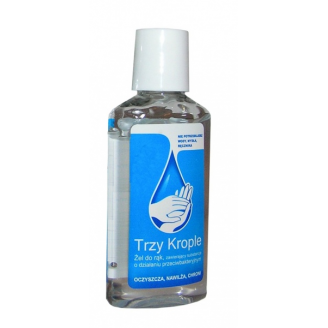 TRZY KROPLE - ŻEL DO RĄK ZAWIERAJĄCY SUBSTANCJE O DZIAŁANIU PRZECIWBAKTERYJNYM, 50 ML