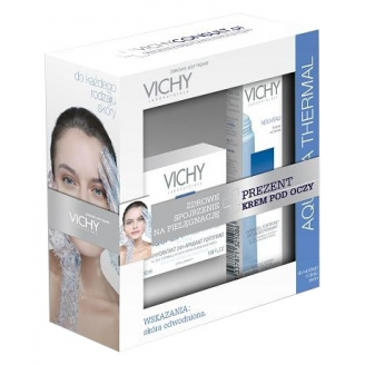 VICHY AQUALIA THERMAL LIGHT - KREM LEKKA KONSYSTENCJA 50 ML + ROLL-ON POD OCZY W PREZENCIE !