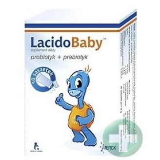 LACIDOBABY 10 SASZETEK, SMAK WANILIOWY