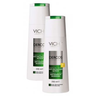 VICHY DERCOS SZAMPON ZWALCZAJĄCY ŁUPIEŻ SUCHY 200 ML + 200 ML 40% TANIEJ !
