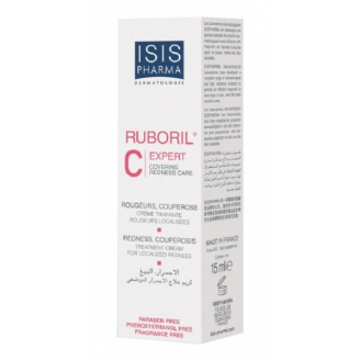 ISIS EXPERT C RUBORIL KREM PIELĘGNACYJNO-KORYGUJĄCY Z ZIELONYM PIGMENTEM 15ML