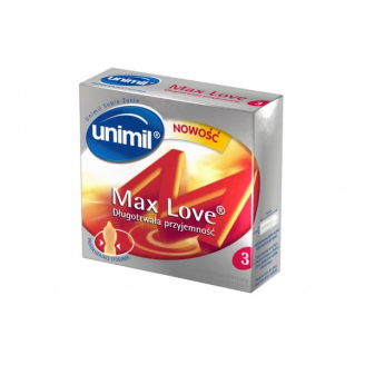 UNIMIL MAX LOVE - PREZERWATYWY 3 SZTUKI