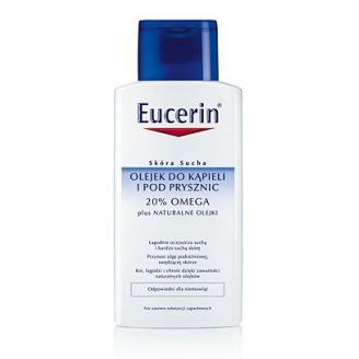EUCERIN SKÓRA SUCHA I ATOPOWA - OLEJEK DO KĄPIELI I POD PRYSZNIC 20% OMEGA