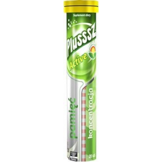 PLUSSSZ ACTIV  20 TABL.ETEK MUSUJĄCYCH O SMAKU GREJFRUTOWYM
