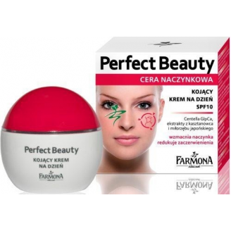 Farmona Perfect Beauty Cera naczynkowa Kojący krem na dzień SPF10