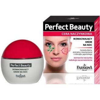 Farmona Perfect Beauty, Wzmacniający krem na noc do cery naczynkowej, 50 ml