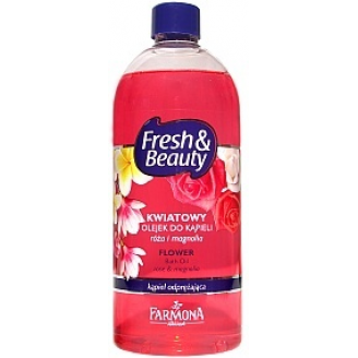 FARMONA FRESH & BEAUTY - KWIATOWY  OLEJEK DO KĄPIELI RÓŻA I MAGNOLIA