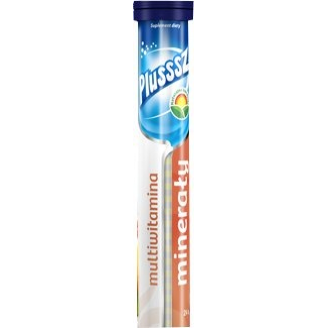 Plusssz Naturalne Barwniki Minerały + Multiwitamina, 24 tabletki musujące