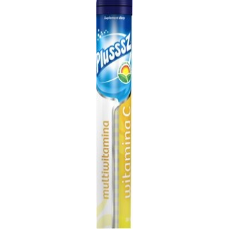 PLUSSSZ NATURALNE BARWNIKI WITAMINA C + MULTIWITAMINA 24 TABLETKI MUSUJĄCE