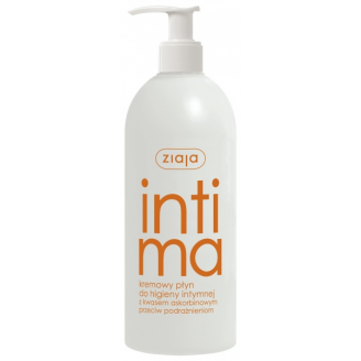 ZIAJA INTIMA  KREMOWY  PŁYN Z KWASEM ASKORBINOWYM 500 ML