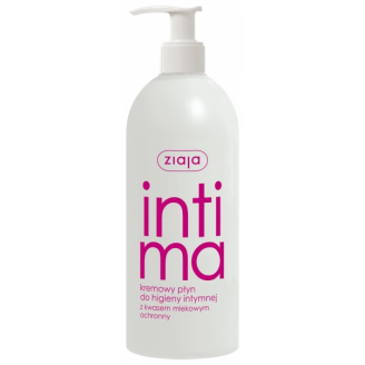 ZIAJA INTIMA  KREMOWY PŁYN  Z KWASEM  MLEKOWYM  500 ML