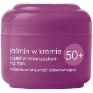 Ziaja Seria Jaśminowa Jaśmin w kremie przeciw zmarszczkom 50+ na noc