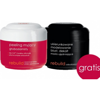 ZIAJA REBUILD - PEELING + MASŁO UJĘDRNIAJĄCE BIUST I DEKOLT GRATIS!!!