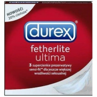 Durex Prezerwatywy Fetherlite Ultima 3 szt