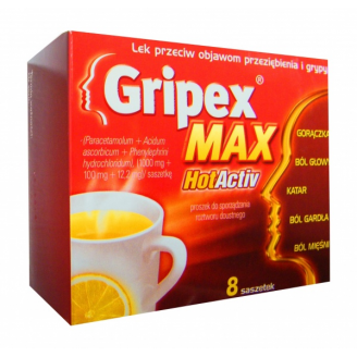GRIPEX MAX HOT ACTIV 8 SASZETEK