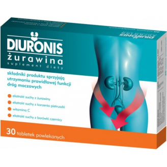 DIURONIS ŻURAWINA  30 TABLETEK