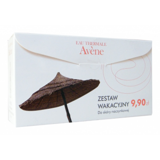 AVENE ZESTAW WAKACYJNY WODA TERMALNA 50 ML + MLECZKO OCZYSZCZAJĄCE 50 ML