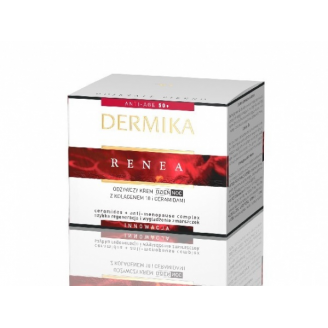 Dermika Renea, Odżywczy krem na dzień i noc z kolagenem 10 i ceramidami, 50 ml