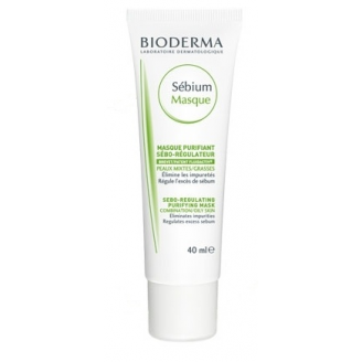 BIODERMA SEBIUM OCZYSZCZAJĄCA MASECZKA SEBOREGULUJĄCA 40 ML + W PREZENCIE SEBIUM H2O 100 ML