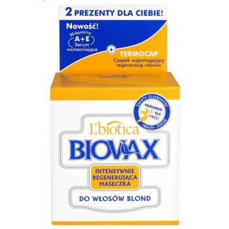 Biovax, Maseczka do włosów blond, 250 g