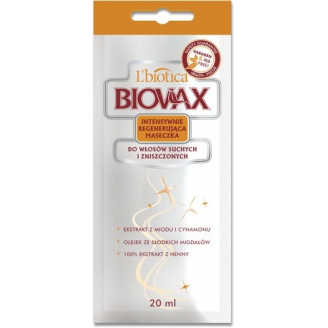 BIOVAX MASECZKA DO WŁOSÓW SUCHYCH 1 SASZETKA WAŻNOŚCI 30.10.2013